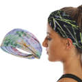 Running Fitness Exercise Sweat-Absorbent Elastic Headband Sports Sweatband, Size: Free Size(Tie Dye)