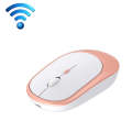 M030 4 Keys 1600DPI Laptop Office Mute Mouse, Style: Dual Mode (Pink)