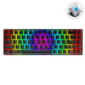 T8 68 Keys Mechanical Gaming Keyboard RGB Backlit Wired Keyboard, Cable Length:1.6m(Black Green S...