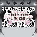 150x90cm Cartoon Cow Theme Birthday Party Decoration Background Cloth Photography Banner(2023SRB133)