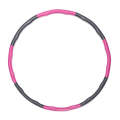 Removable Foam Thin Waist Fitness Ring(Pink Gray 8 Sections)