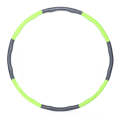 Removable Foam Thin Waist Fitness Ring(Green Gray 8 Sections)