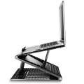 N5 Laptop Stand Portable Double-Layer Multi-Gear Adjustment Heightening Folding Plastic Heat Diss...