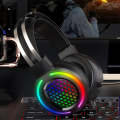 FOREV G99 USB RGBHead-Mounted Wired Headset With Microphone, Style: 7.1 Channel  (Colorful Light ...