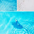 3D Stereo Double-Sided Photography Background Paper(Water Ripple)
