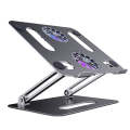 BONERUY P43F Aluminum Alloy Folding Computer Stand Notebook Cooling Stand, Colour: Grey