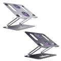 BONERUY P43F Aluminum Alloy Folding Computer Stand Notebook Cooling Stand, Colour: Silver with Ty...