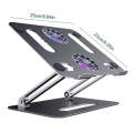 BONERUY P43F Aluminum Alloy Folding Computer Stand Notebook Cooling Stand, Colour: Gray with Type...