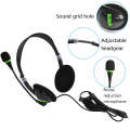 USB440 Universal USB Computer Cable Head Wearable Electricity Music Voice Headphones(Black Bare M...