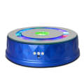 LED Light Electric Rotating Turntable Display Stand Video Shooting Props Turntable(Blue)