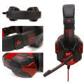 Soyto SY830 Computer Games Luminous Wired Headset, Color: For PS4 (Black Red)