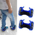 1 Pair Children Roller Skates Accessories Adjustable Three-color Luminous Wheel(Blue)