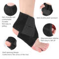 Outdoor Sports Anti-Strained Fixed Rehabilitation Ankle Support, Size: M Left