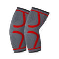 1pair Sports Protective Gear Breathable Sweating Sports Elbow Pads, Size: S (Red)