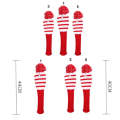 3 PCS/Set Golf Wooden Club Knitted Cover(Red)