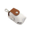 Splicing Leather Portable Mini Golf Protective Bag(Brown)