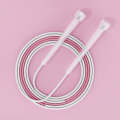 Children Speed Skipping Sports Rope, Style: 2 Sections 2.8m (White Pink)