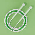 Children Speed Skipping Sports Rope, Style: 2 Sections 2.4m (White Green)