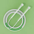 Children Speed Skipping Sports Rope, Style: 3 Sections 2.4m (White Green)
