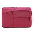 Zipper Type Polyester Business Laptop Liner Bag, Size: 15.6 Inch(Rose Red)