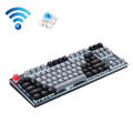 Technology 87-key Wireless Wired Bluetooth Three-mode Gaming Mechanical Keyboard(Gray Black Green...