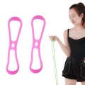 Fitness Weight Loss Muscle Training Stretching Multi-purpose Puller, Style: Single Hole (Pink)