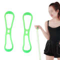 Fitness Weight Loss Muscle Training Stretching Multi-purpose Puller, Style: Single Hole (Green)