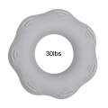 Hand Exercise Massage Bump Gear Type Silicone Grip Ring, Style: 30LB (Light Gray)