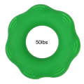 Hand Exercise Massage Bump Gear Type Silicone Grip Ring, Style: 50LB (Dark Green)