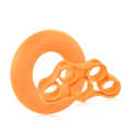 Fitness Finger Sports Silicone Rally Grip Set(Orange)
