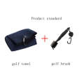 Hook Towel + Club Cleaning Brush Golf Cleaning Set(Blue)