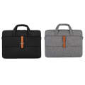 Multifunctional Wear-resistant Shoulder Handheld Laptop Bag, Size: 13 - 13.3 inch(Gray)