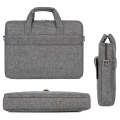 Multifunctional Wear-resistant Shoulder Handheld Laptop Bag, Size: 17 - 17.3 inch(Gray)