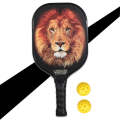 LEIJIAER Carbon Fiber 3K Board Surface Fragrant Honeycomb Tennis Racket(Lion PK-061)