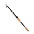 Telescopic Carbon Lure Rod Short Section Fishing Casting Rod, Length: 1.8m(Curved Handle)