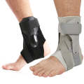 Compression Fixed Plastic Sheet Support Strap Ankle Protector, Size: L (Black)