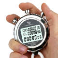 YS Metal Stopwatch 3 Rows Display Running Training Electronic Timers, Style: YS-510 10 Memories