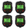 YS 3 Rows Display Luminous Stopwatch Timer Training Referee Stopwatch, Style: YS-1010 10 Memories
