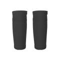 Sweat-Absorbing Breathable Insert Socks Calf Guard Socks Football Protective Gear(Black M)