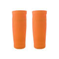 Sweat-Absorbing Breathable Insert Socks Calf Guard Socks Football Protective Gear(Orange L)