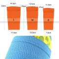 Sweat-Absorbing Breathable Insert Socks Calf Guard Socks Football Protective Gear(Blue L)