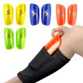 TPR Honeycomb Transparent Leg Protection Plug Board Football Protection Gear(Orange L)