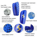 TPR Honeycomb Transparent Leg Protection Plug Board Football Protection Gear(Blue S)