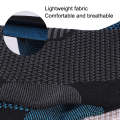 1pair Nylon Knitted Ankle Pads Compression Support Anti-Sprain Cycling Protective Gear(Blue S)