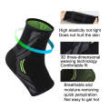 1pair Outdoor Sports Unisex Knitted Pressurized Keep Warm Copper Ankle Support(M)
