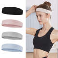 Silicone Non-slip Running Sweat-absorbent Headband(Black)