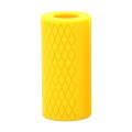 Dumbbell Barbell Grip Silicone Thick Bar Handles(Yellow)