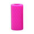Dumbbell Barbell Grip Silicone Thick Bar Handles(Rose Red)
