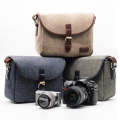 Casual SLR Camera Canvas Crossbody Bag(Khaki)