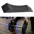 Portable Non-slip Barbell Silicone Protective Gasket Change Film Barbell Plate Protector(Black)